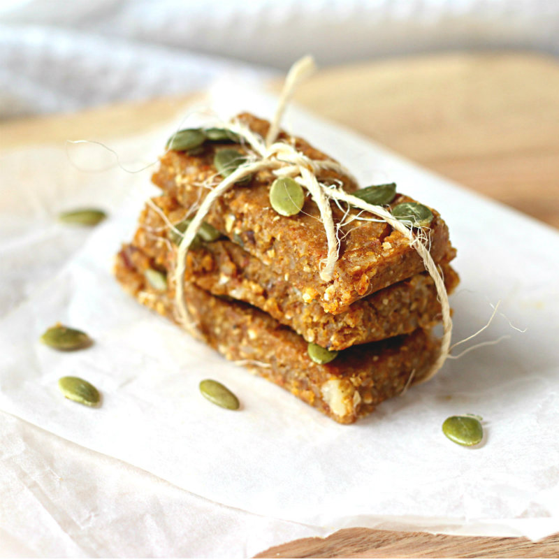 gingery pumpkin bars - to her core