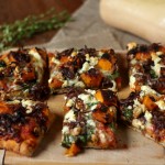 A soft, wholesome pizza based with the perfect combination of toppings - roast pumpkin, caramelised onion and walnut