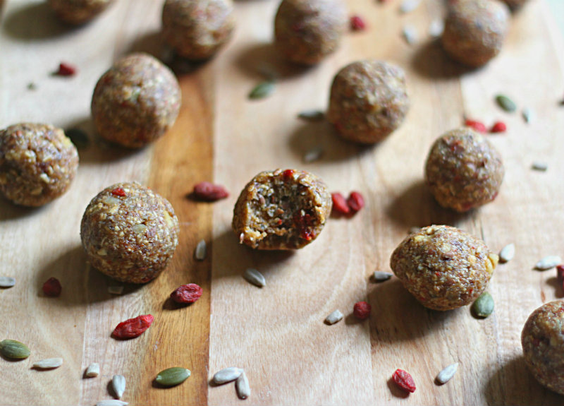 Gluten, nut, dairy, soy and refined sugar free bliss balls