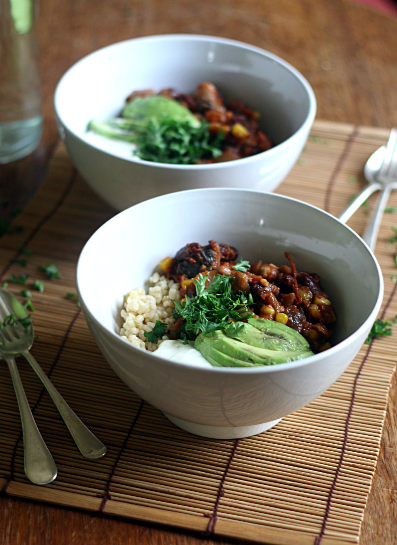 vegetarian tex mex bowls - to her core