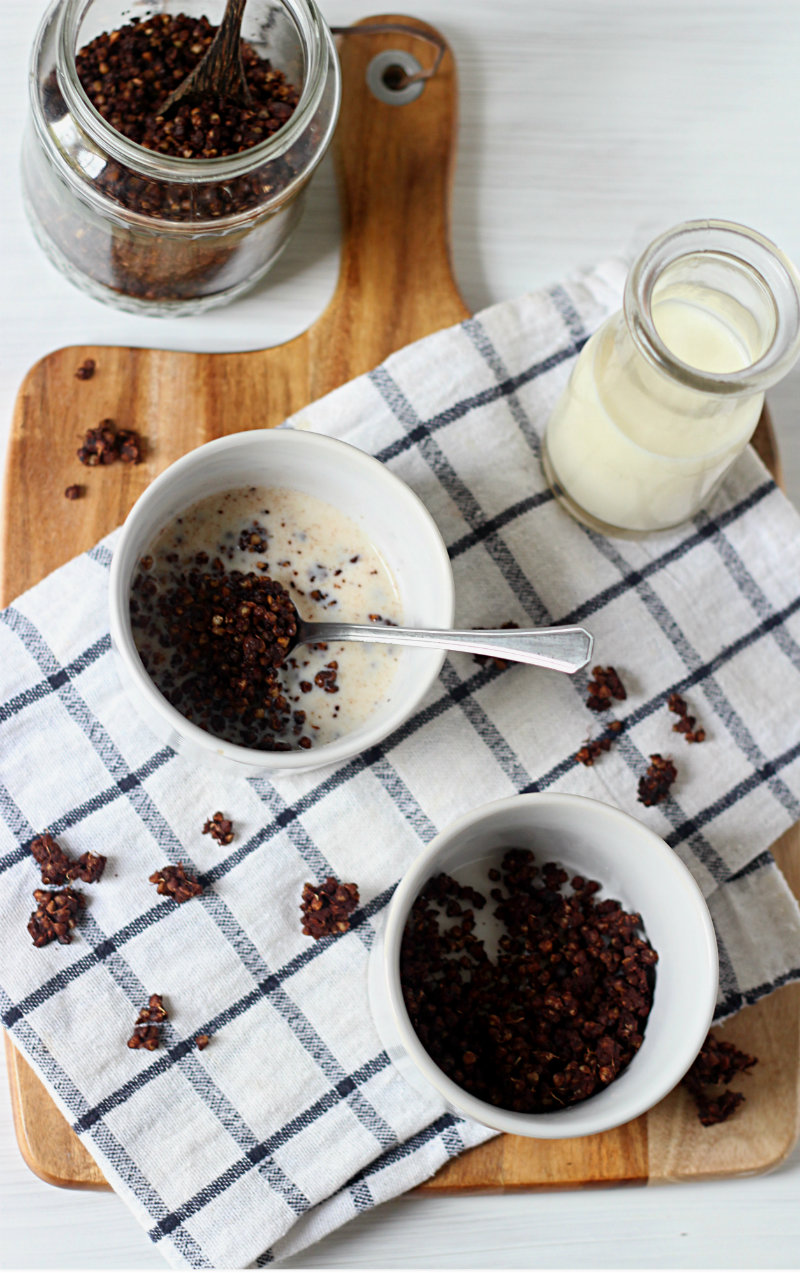 Healthy cacao pops made from activated buckwheat || to her core