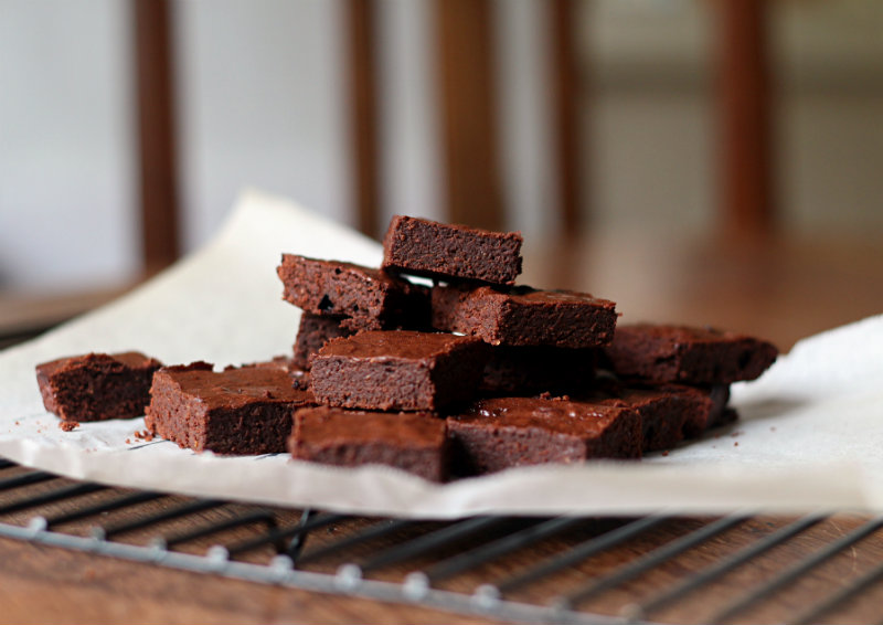 A (slightly) healthier version of a traditional rich, chocolatey and fudgy brownies