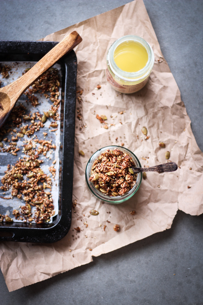 Savoury seed granola - to her core 