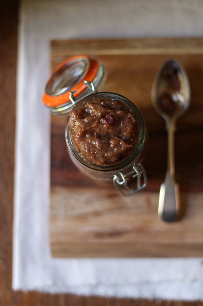 Roasted rhubarb relish - to her core