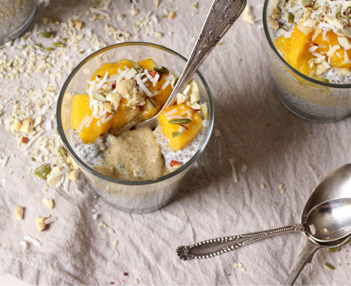 mango chia pudding cup - to her core