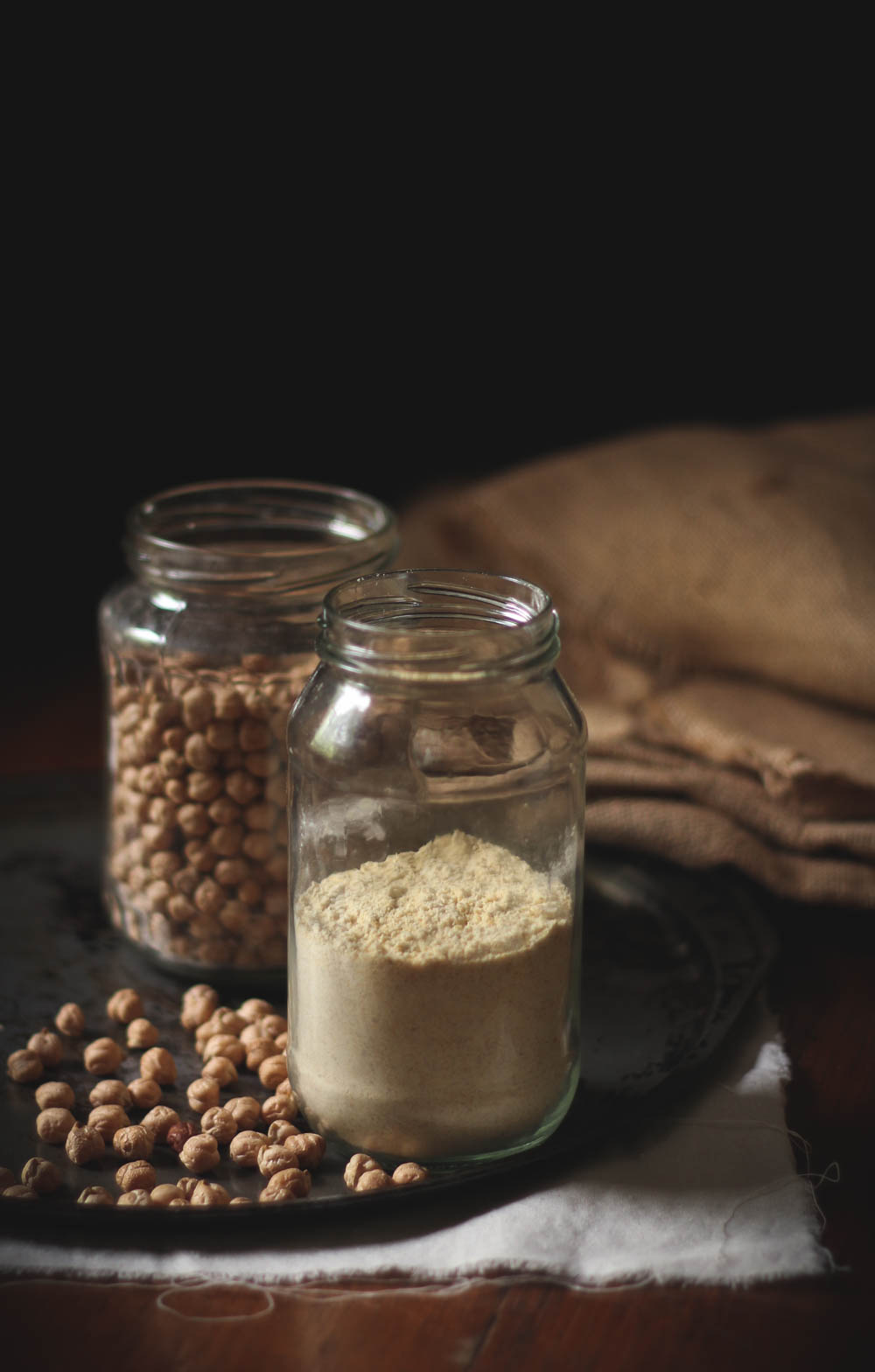 Make you own sprouted chickpea flour at home || to her core