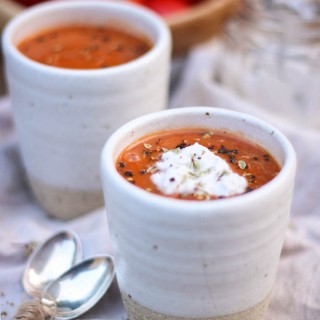 Roasted tomato and squash soup - to her core