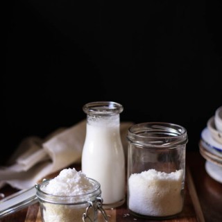 Homemade coconut milk + flour - to her core