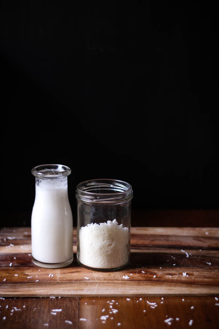 Homemade coconut milk + flour - to her core