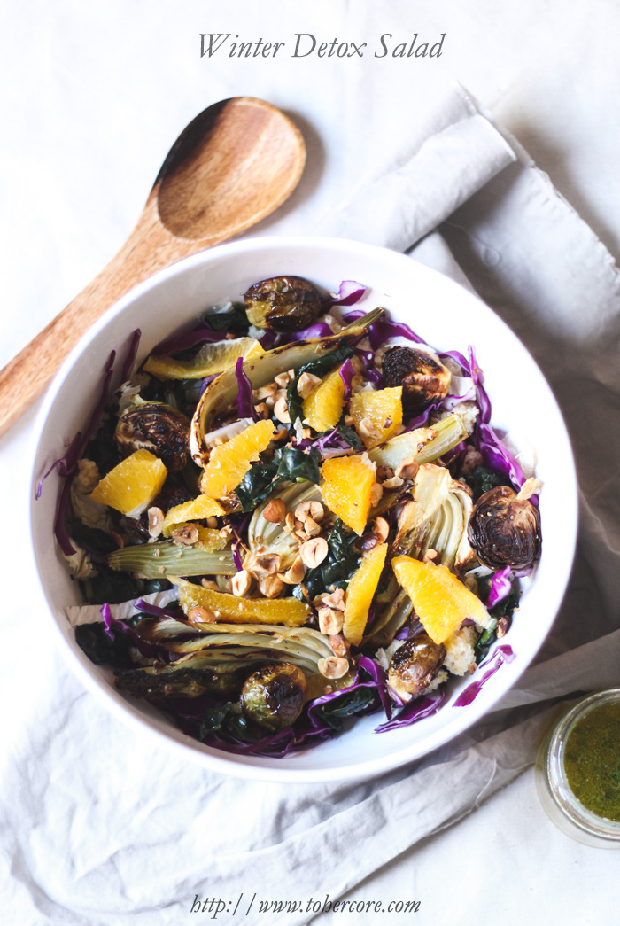 A seasonal, cleansing salad for the winter time