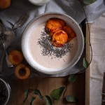 Charred apricot + buckwheat porridge - to her core