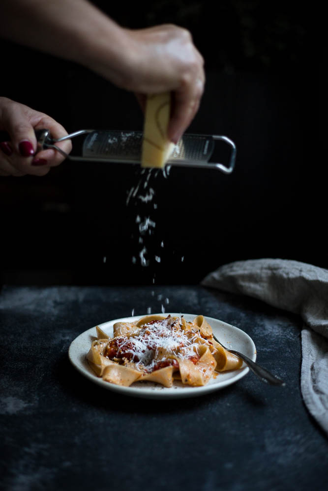 Roasted tomato pasta - to her core